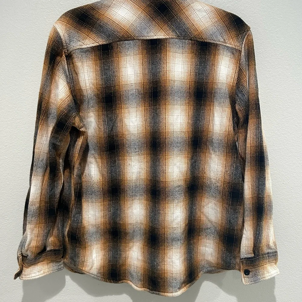 American Eagle Outfitters Plaid Shirt - Brown and Black - Picture 8 of 8